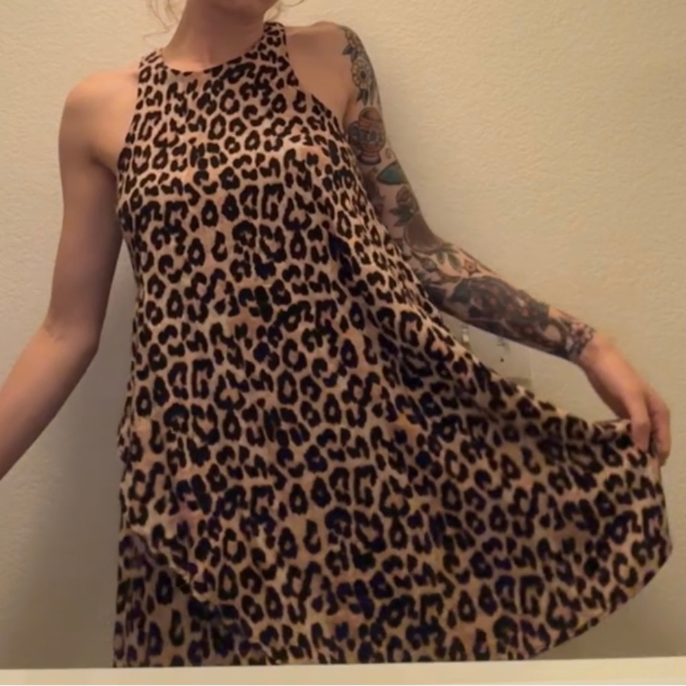Francesca’s cheetah flare dress